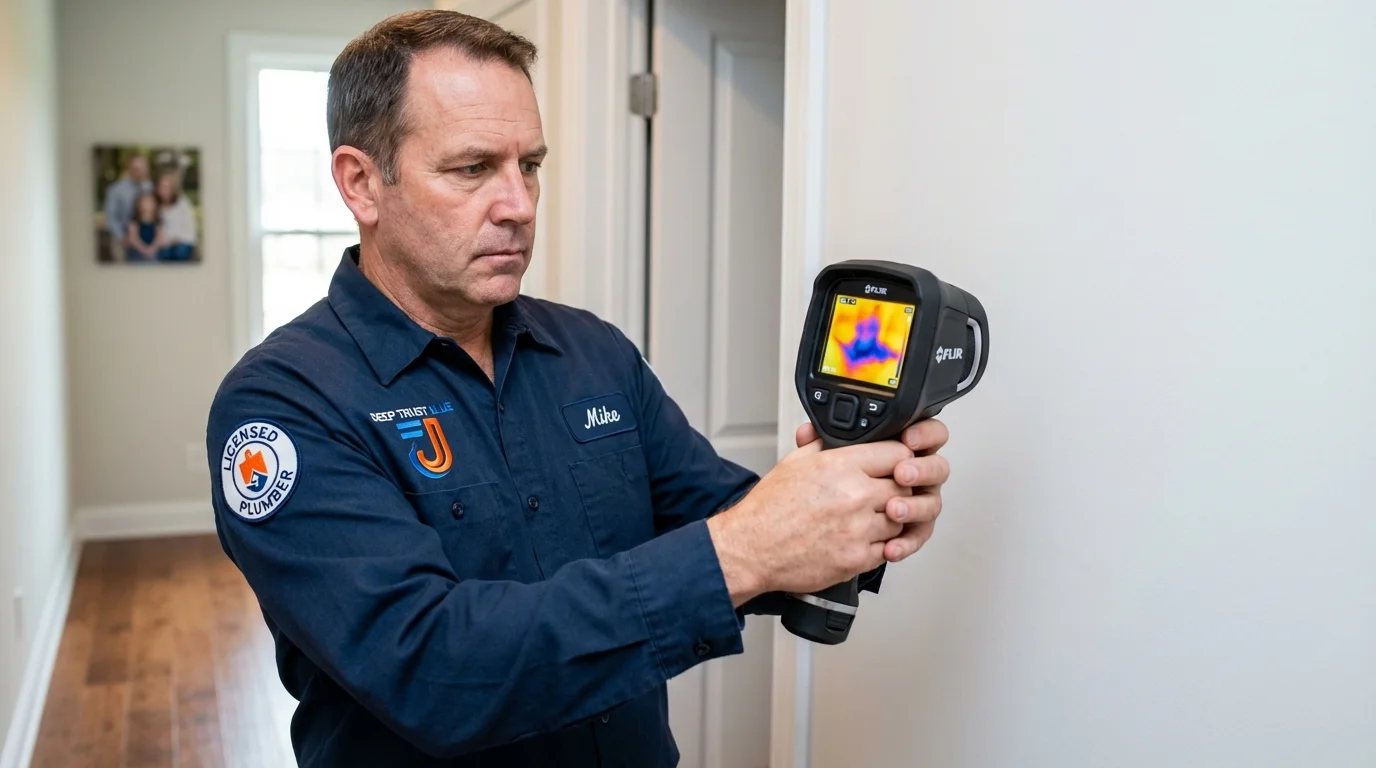 Thermal imaging leak detection by Johns Plumbing LLC in Dunedin